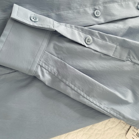 NWT Athleta Oversized Button Down Shirt XXS - Picture 7 of 12